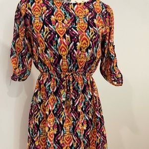 Aztec print dress